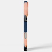 Blauw Sinaasappels penseelstreken Abstract patroon Case-Mate iPhone Case (Achterkant / Rechts)