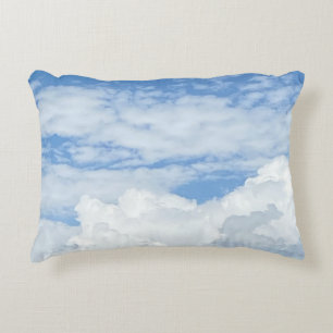 BLAUW SKY CLOUDS FOTO ACCENT PILLOW KUSSEN