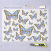 blauw slagpapier tissuepapier (Craft)