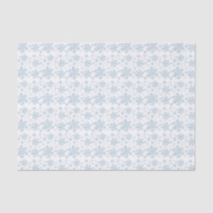 Blauw Sneeuwvlok Tissue Paper. Tissuepapier