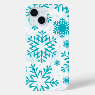 Blauw Sneeuwvlokpatroon