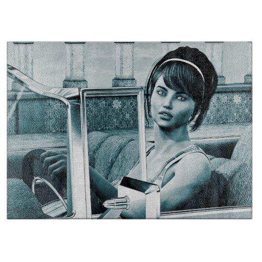 blauw snijplank (Voorkant)