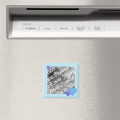 Blauw Snoepjes hartenmagneet Magneet (Insitu (Vaatwasser))