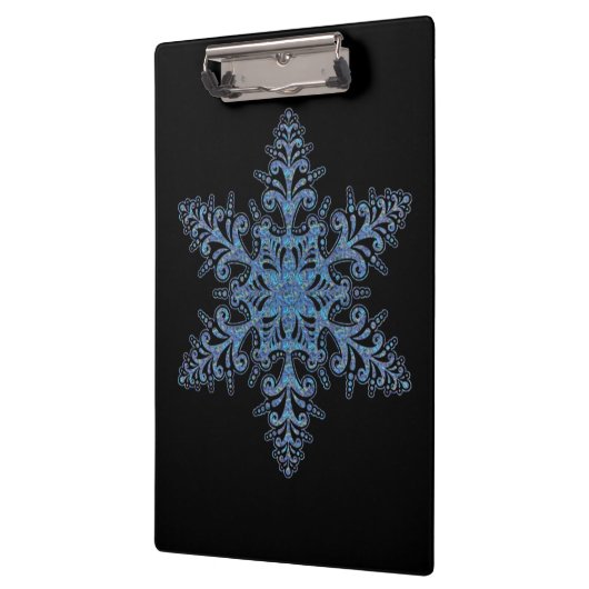 Blauw Snowflake Klembord (Links)
