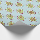 Blauw snowflake papier (Hoek)