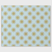 Blauw snowflake papier (Vlak)