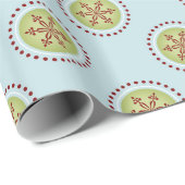 Blauw snowflake papier (Rol Hoek)