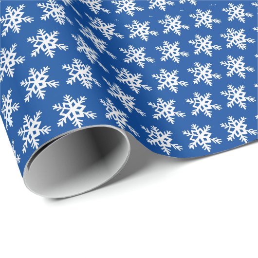 Blauw snowflake papier (Rol Hoek)