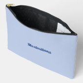Blauw - Solid Large Accessoire Pouch Etui (Open)