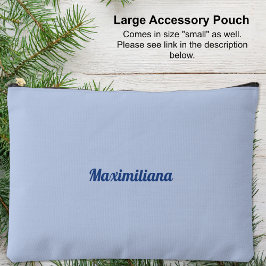Blauw - Solid Large Accessoire Pouch Etui