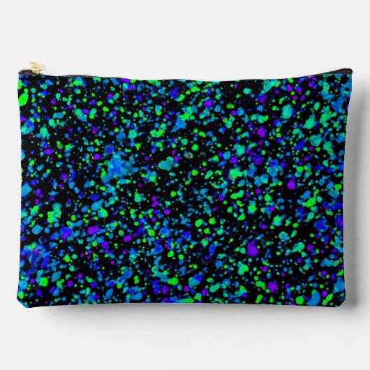 Blauw Spatten - Accessoiretas Etui (Voorkant)