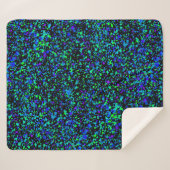 Blauw Spatten - Sherpa Dekbed Deken (Voorkant (horizontaal))