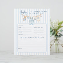 Blauw Spijkerbroek Babyfeest Jongen Voorspelling S