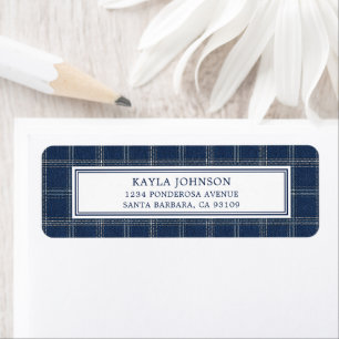 Blauw spijkerbroek babyfeest preppy ruit retouradr etiket