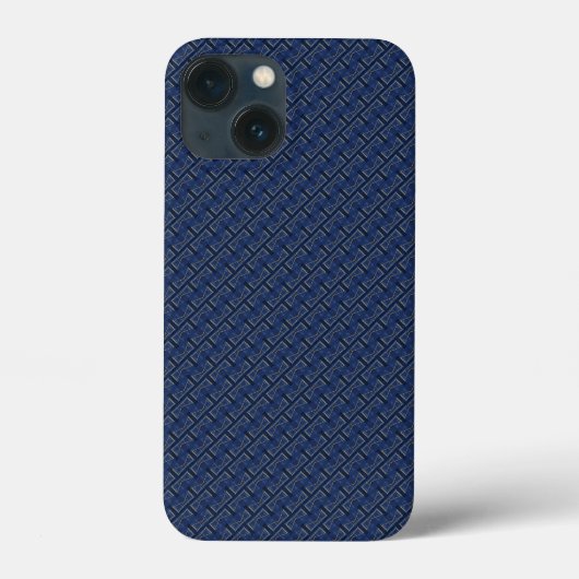 Blauw spijkerpatroon Case-Mate iPhone case (Achterkant)