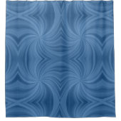 blauw spiraalgordijn douchegordijn (Voorkant)