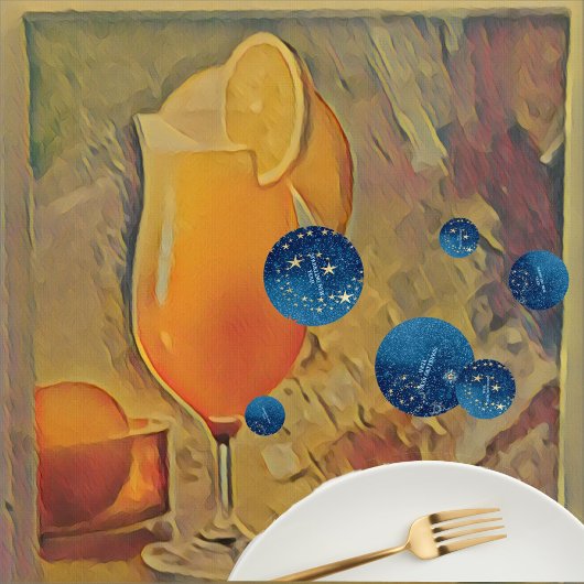 Blauw sprankelend Nieuwjaar Glitter Stars Bloemenf Confetti