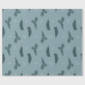 Blauw spruitpapier en dampverdampingspapier cadeaupapier (Vlak)