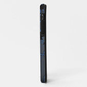 blauw staal Case-Mate iPhone case (Achterkant/links)