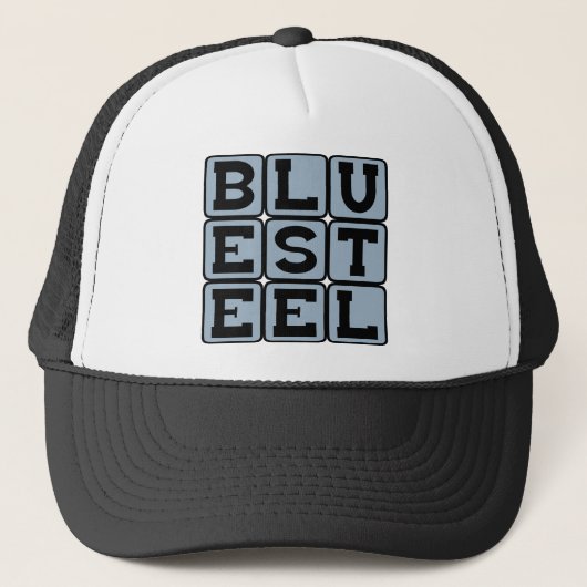 Blauw Staal, Kleur Trucker Pet (Voorkant)