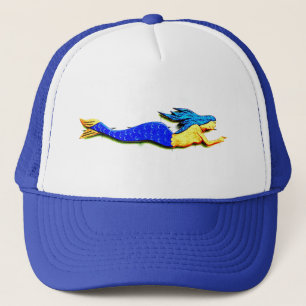 blauw-staart meermin trucker pet