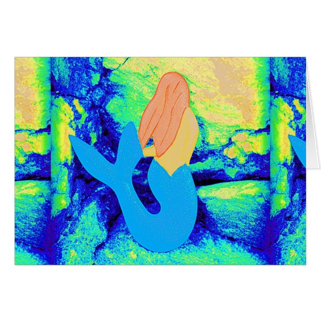 blauw-staartvormig design (Voorkant Horizontaal)