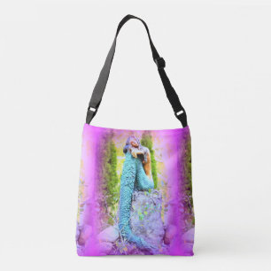 blauw-staartzeemeermin crossbody tas