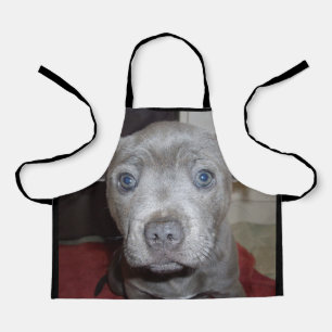 Blauw Staffy Puppy, Kinder Full Print Apon Schort