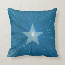 Blauw Star-logo met kussen