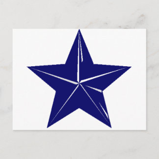 Blauw Star-ontwerp voor elk doel!!! Briefkaart