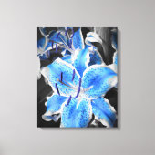 Blauw Stargazer verpakt Canvas (Voorkant)