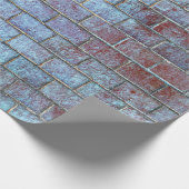 blauw steenbakkerpapier cadeaupapier (Hoek)