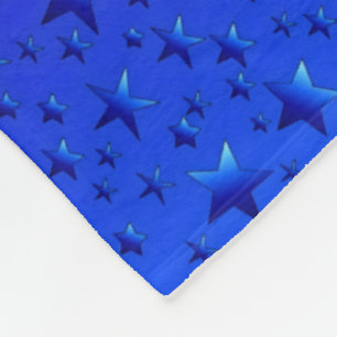 Blauw Sterrennachtpatroon Dekbed Fleece Deken