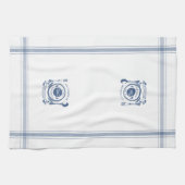 Blauw Stijl Frans Koken Aangepaste Naam Theedoek