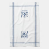 Blauw Stijl Frans Koken Aangepaste Naam Theedoek