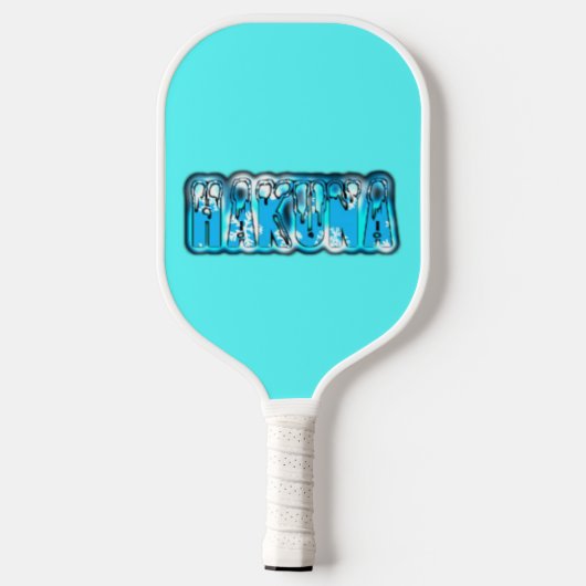 Blauw Stijlvol Hakuna Matata Bringing Fun & Inspir Pickleball Paddle (Achterkant)