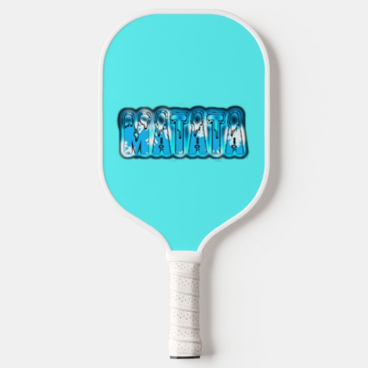 Blauw Stijlvol Hakuna Matata Bringing Fun & Inspir Pickleball Paddle (Voorkant)
