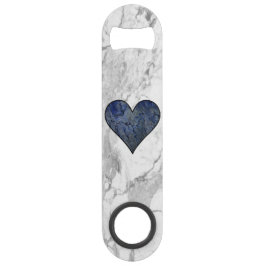 Blauw Stone Marmeren Patroon Speed Flessenopener