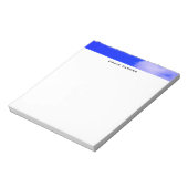 Blauw Straat Professioneel Eenvoudig Minimalistisc Notitieblok (Gedraaid)