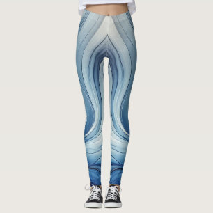 Blauw stralend blauw leggings