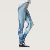 Blauw stralend blauw leggings (Rechts)