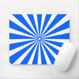 Blauw stralende burst-muisplaat – Modern geometris Muismat