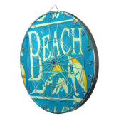 blauw strand dartbord (Voorkant Rechts)