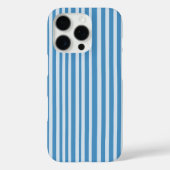 Blauw  streepjespatroon Case-Mate iPhone case (Achterkant)