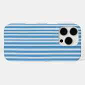 Blauw  streepjespatroon Case-Mate iPhone case (Achterkant (horizontaal))