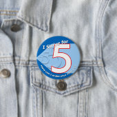 Blauw - Strive voor 5 Button (In situ)