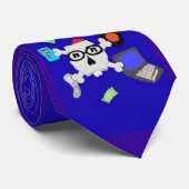 blauw stropdas (Opgerold)