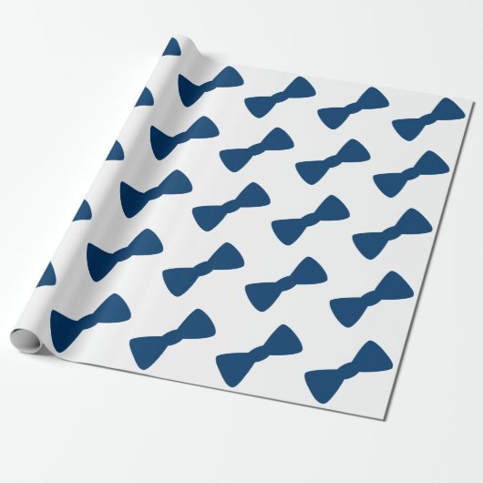 Blauw Stropdas met vulling papier (Uitgerold)