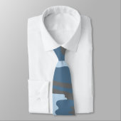 Blauw Stropdas van Camouflage (Gebonden)