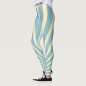 blauw sunburst posters leggings (Links)